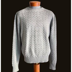 size 54 L-XL mens gray cotton cashmere Tom Ford sweater
